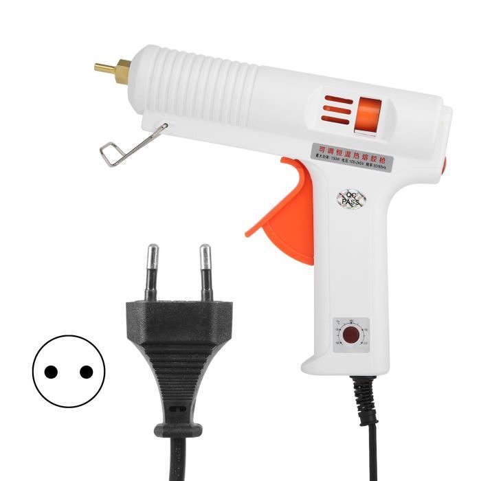 Pistolet à Colle Chaude 150W Avec 10 Bâtons De Colle - Kit Complet Avec Buse Et Protection