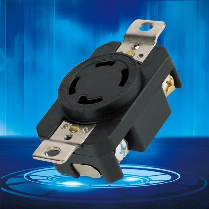 Prise AC 20A 125V Pour Camping-car - Entrée De Puissance Robuste 5-en-1, Câble 16 Pouces