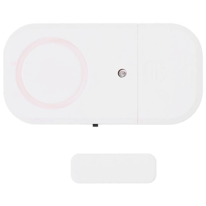Lot De 2 Alarmes De Porte Uxcell – Détecteur D'ouverture 125dB, Blanc, Antivol Fenêtre