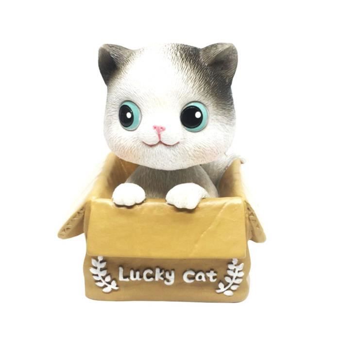 Figurine Voiture Chat Tete Qui Bouge La Tete En Resine Poupee Decoration De Voiture Cdiscount Auto
