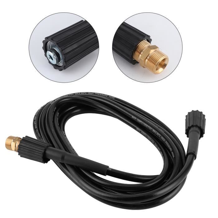 Tuyau De Nettoyage Haute Pression 8m 2320PSI Compatible Karcher K2 K3 K4 K5 - Raccord Fileté M22 Et Clip C