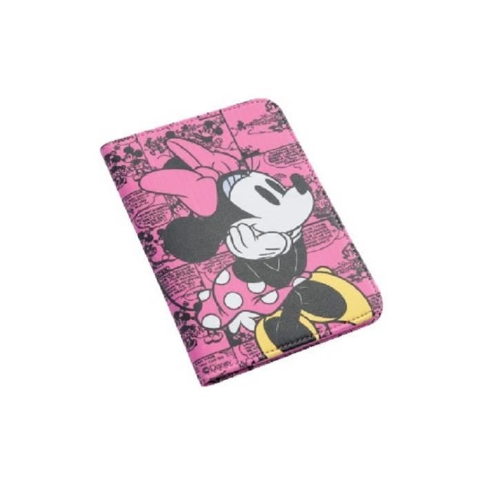 minnie mouse disney 01-007  étui pochette carte grise carte d'identité permis 