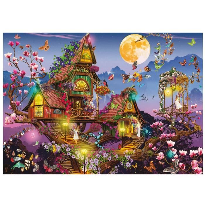 Puzzle 500 pièces - Educa - Maison De Fée - Fantastique - Coloris Unique -  Adulte