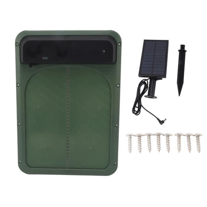 Comparer les prix de ESTINK Porte de poulailler automatique Porte De Poulailler Solaire Porte Automatique De Poulailler De jardin protection Vert