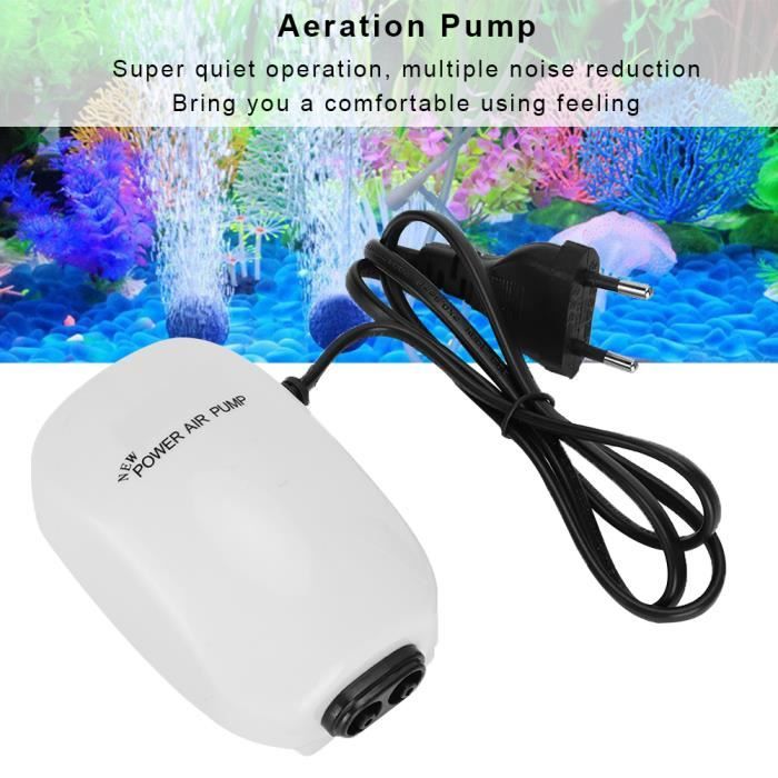Pompe à Air USB Pour Aquarium - Aérateur Silencieux Puissant 2L/min | Batterie 2600mAh Rechargeable | Pour Bassin, Hydroponie, étang - 6