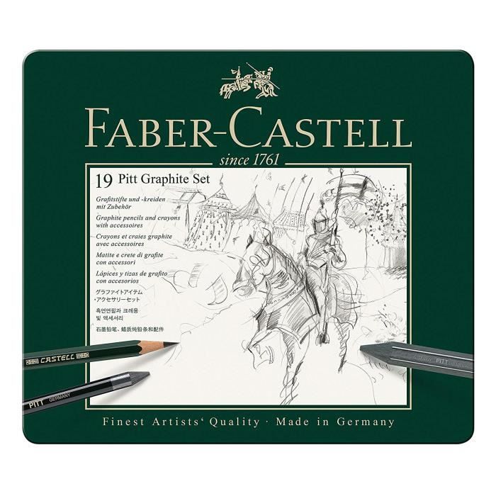 Faber-Castell Pitt Crayons de graphite (Lot de 19) - 112973