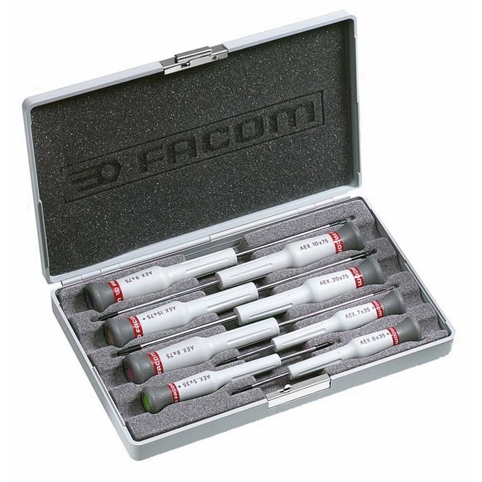 Coffret de 8 tournevis Micro Tech empreinte Torx série AEX.J2 FACOM