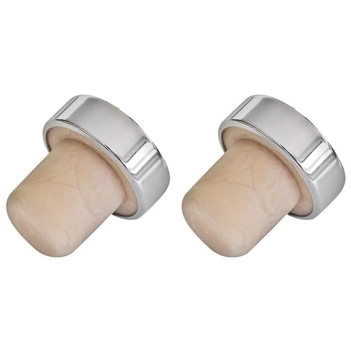 Lot De 2 Becs Verseurs Fackelmann - Plastique Et Acier Inoxydable - 10 Cm - Pour Bouteilles Et Cocktails