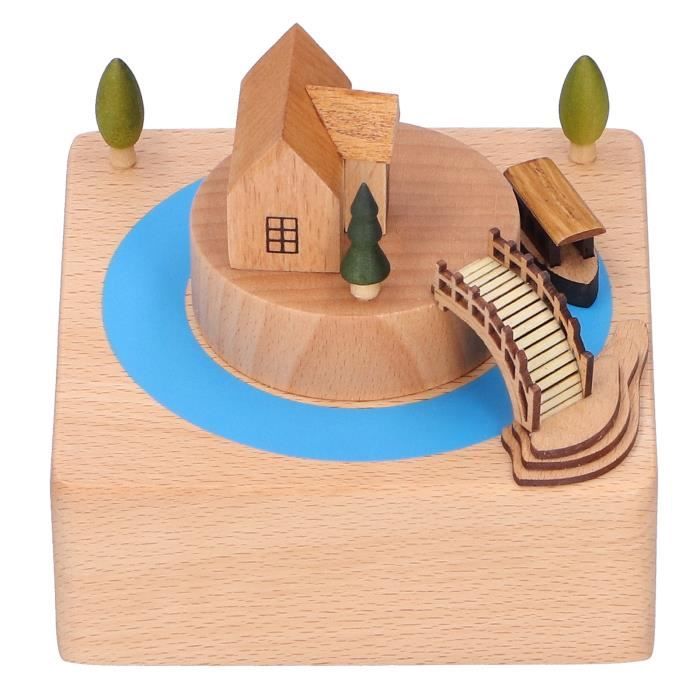 Boîte à musique en bois personnalisée - Petit train
