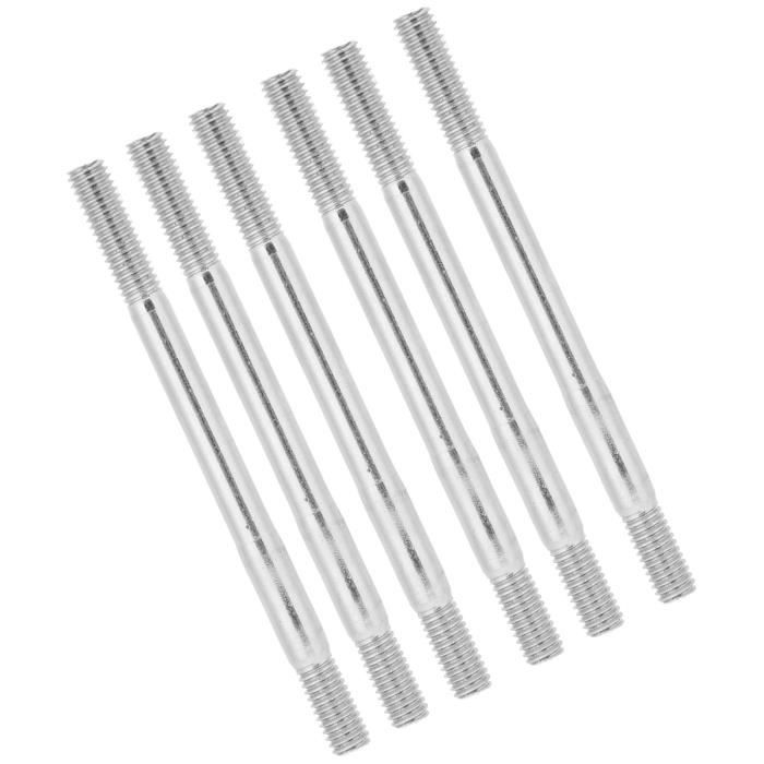 sourcing map Lot de 10 boulons à double anneau de chaîne M8 en alliage