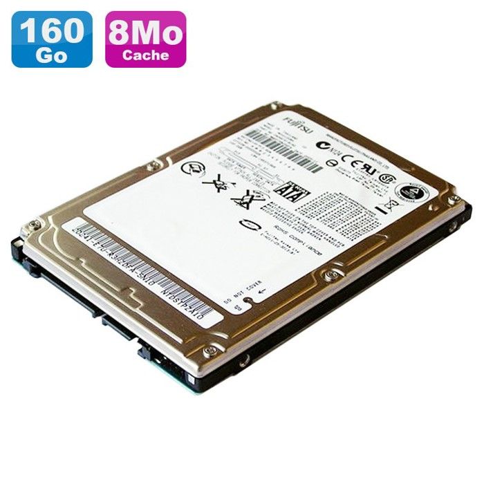 Disque Dur 160Go Sata 2.5 Fujitsu Mja2160Bh 5400Rpm PC Portable 8Mo
