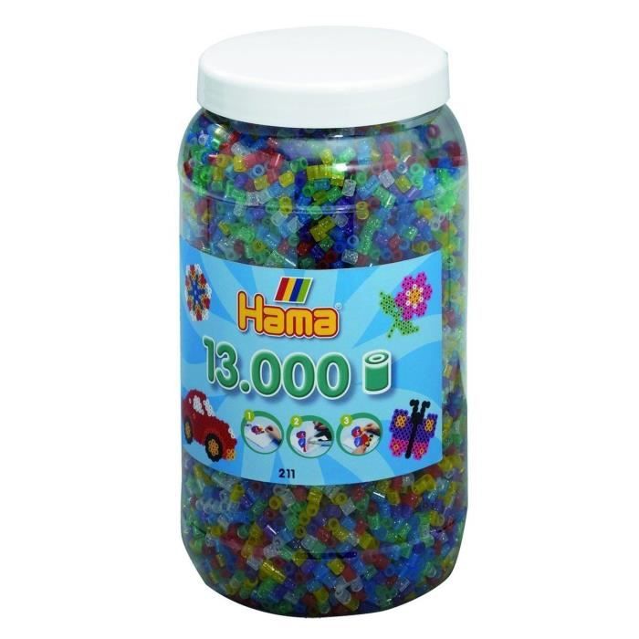 HAMA BEADS - 3000 PERLES DANS UN POT 20968 HAMA BEADS - 3000 PERLES DANS UN POT 20968