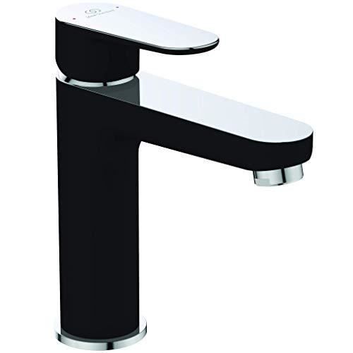 Mitigeur lavabo IDEAL STANDARD Tyria Noir et Chrome - Economie d'eau - Hauteur 170mm - Laiton