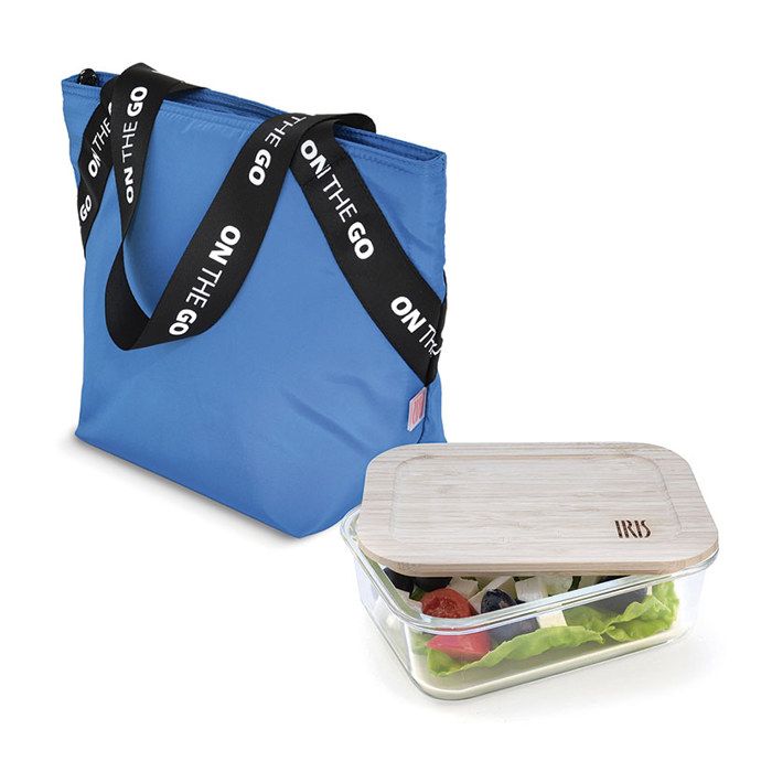Sac isotherme - IRIS - Tote On The Go - Bleu - 3.7 L - Polyester imperméable