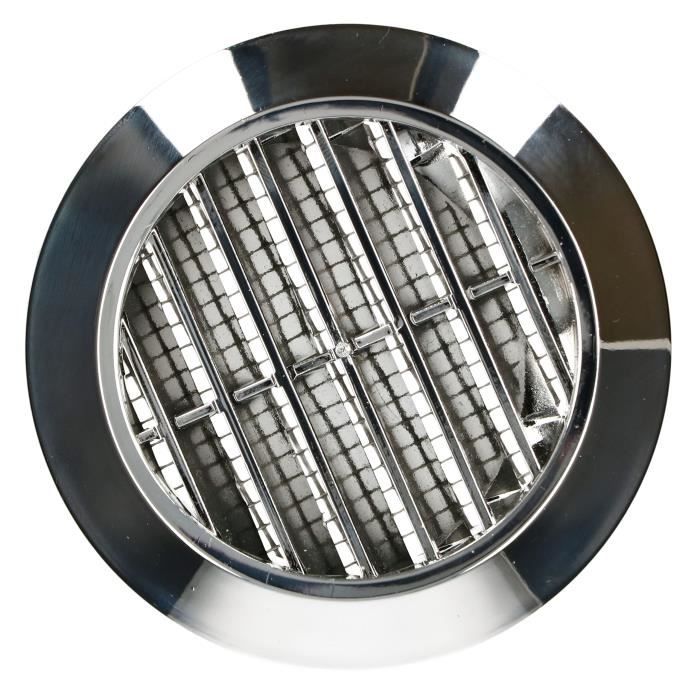 Grilles D’aération Acier Inoxydable - Diamètre 23 Cm, Centre Transparent - Pour Camping-car, Caravane, Bateau - Lot De 3 Avec Vis - 7