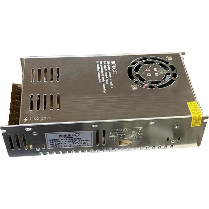Transformateur D'Alimentation 12V 15A 180W - Puissant Convertisseur DC Pour Imprimante 3D, Bandes LED Et Appareils Industriels