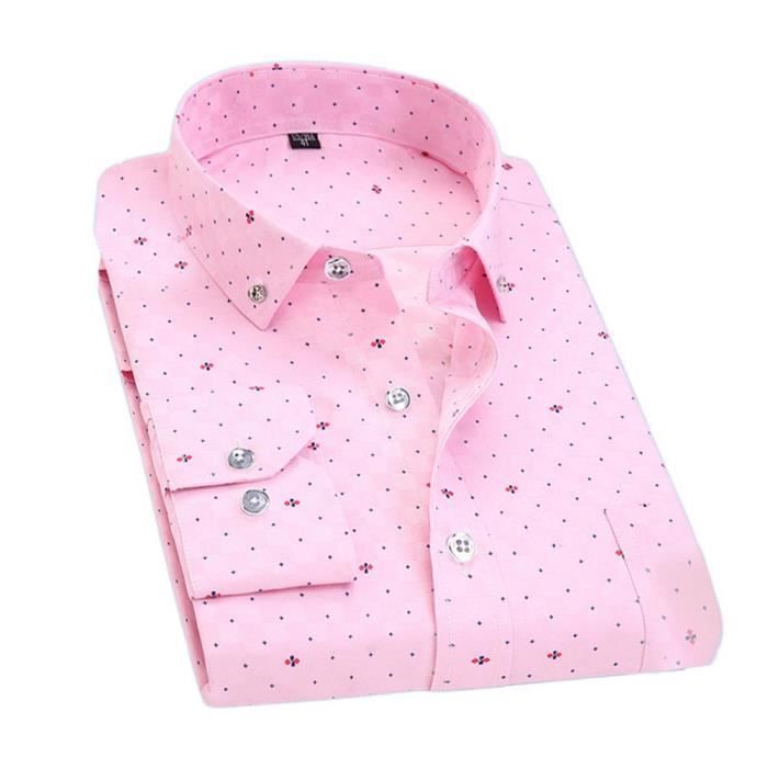 chemise homme rose