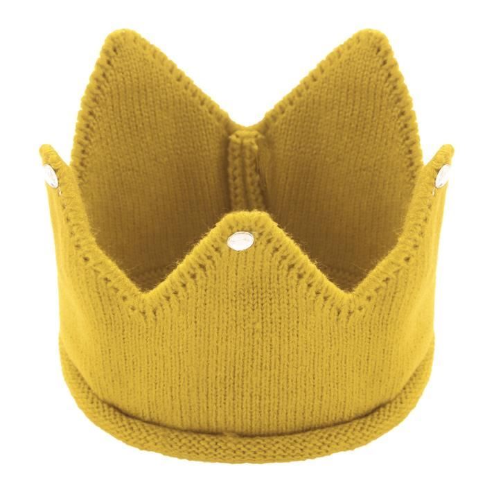 Chapeau Couronne Anniversaire Bebe Garcon Fille Bonnet Bandeau Bande De Cheveux Princesss Prince Royale Tiara Mariage Soiree Fete Gris Jaune 2 Cdiscount Pret A Porter