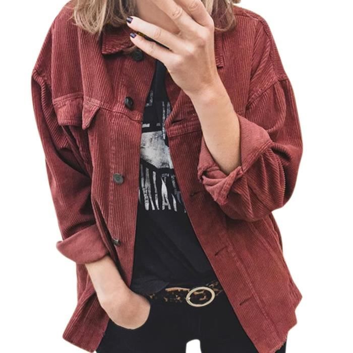 MINTLIMIT Blazer Décontracté En Velours Pour Femme Avec Revers Cranté