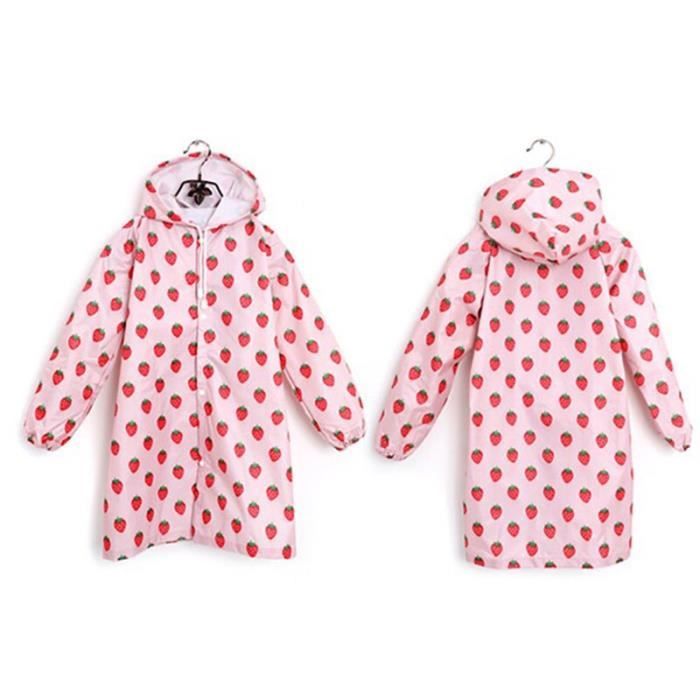 Imperméable à Capuche Pour Fille - Léger, Confortable, Pour école Et Jeux En Plein Air