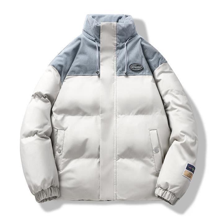 Doudoune Parka Brillante Pour Homme - Manteau D'hiver à Capuche Matelassé - Coupe Décontractée, Coupe-vent, Chaud