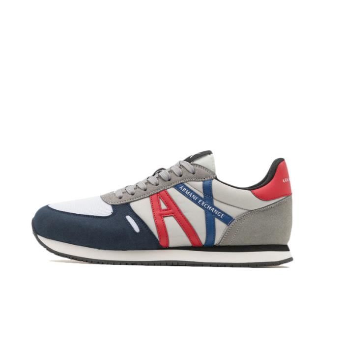 Armani Exchange Basket Armani Exchange - XUX017-XCC68-S278 - Tige en textile et cuir - Bleu