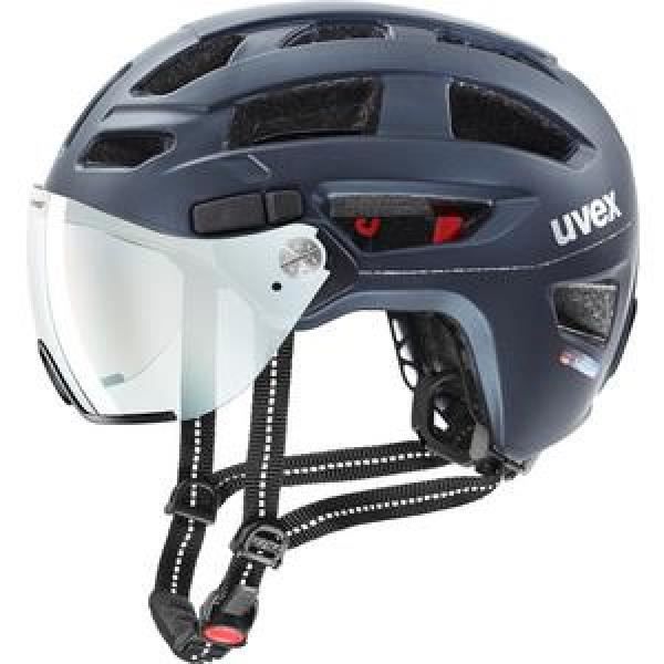 Casque vélo Uvex City Finale Visor Variomatic - Bleu - Homme - Auto-teintante