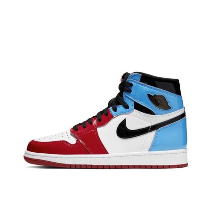 Air jordan 1 rouge et bleu. Couleurs multiples Cdiscount Chaussures