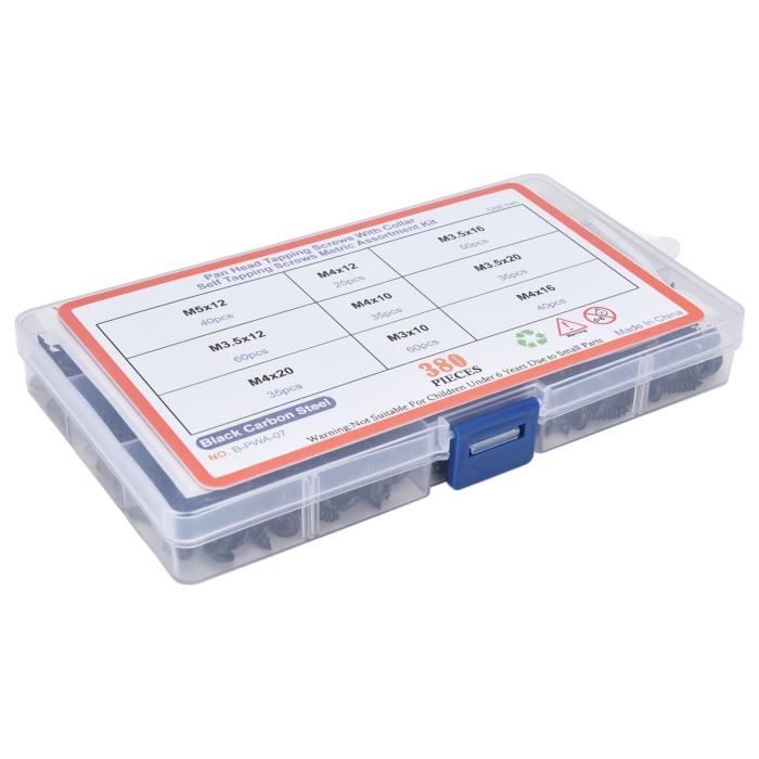 EJ.life Vis Autotaraudeuses Cruciformes Vis à Tête Fraisée, Vis Autotaraudeuses 1080 Pièces Avec