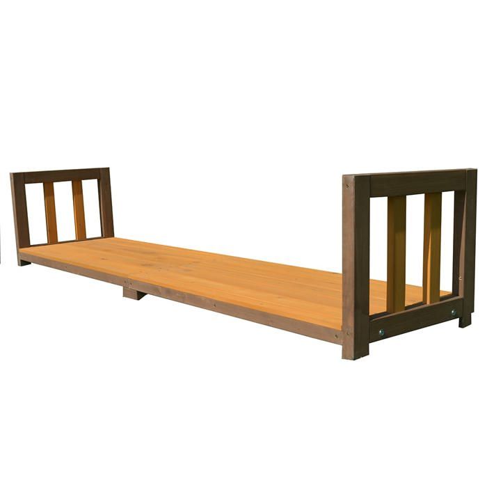 Meilleurs prix pour Terrasse pour Niche Chien Universelle Grandes Niches Bois - Marron - Petit - Extérieur