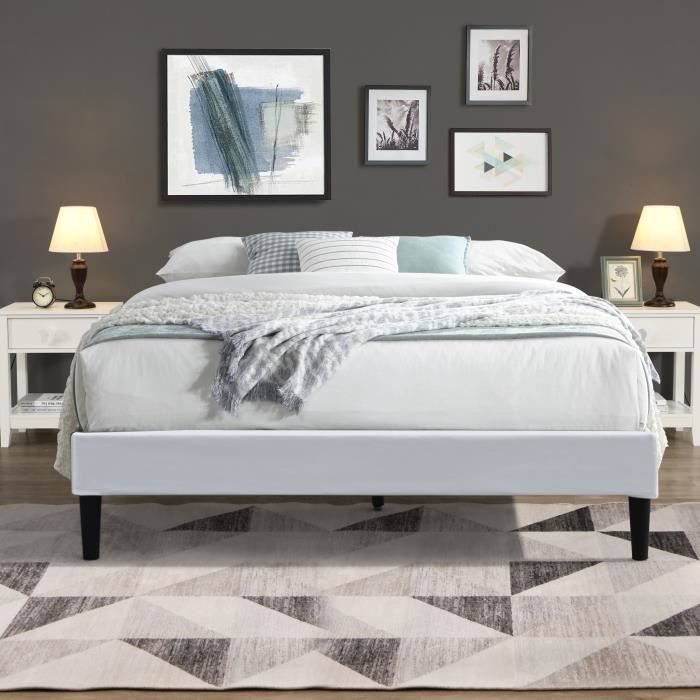 Sommier - Anna - 120x190 cm - Déhoussable - Housse Lavable - Pieds 20 cm Sommier - Anna - 120x190 cm - Déhoussable - Housse Lavable - Pieds 20 cm