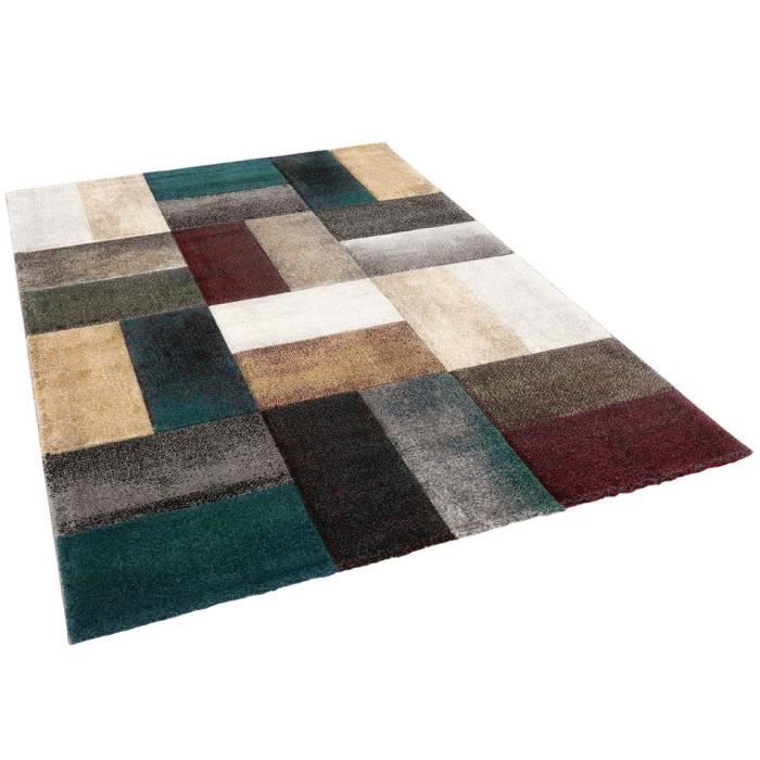 Pergamon - Maui - Tapis design moderne - Tendance vert coloré - 80x150 cm