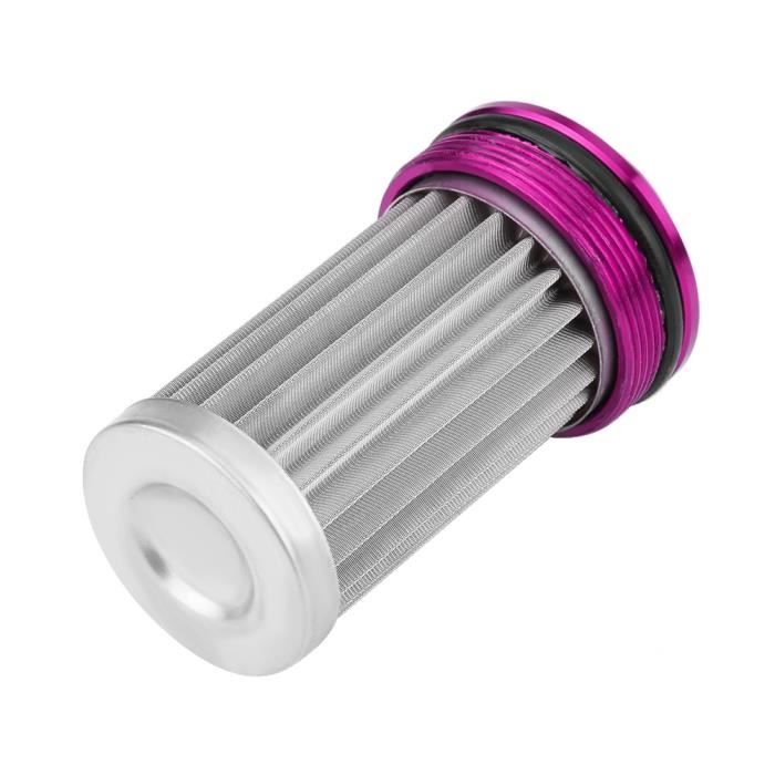 V GEBY – Filtre à Carburant Nitro En Alliage D'aluminium Pour RC 1/8 1/10 – Violet – Longueur 36 Mm – Facile à Installer