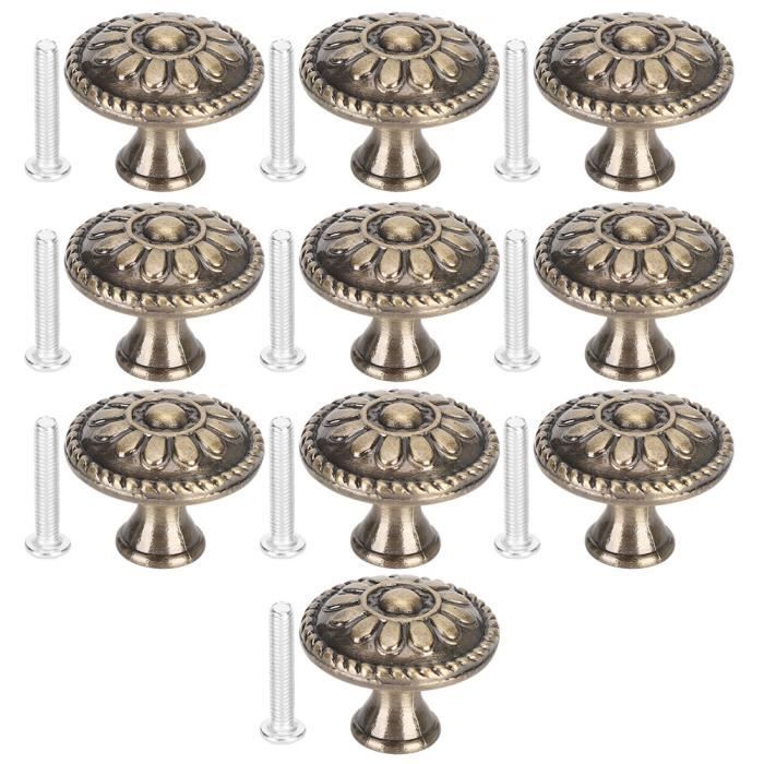 Lot De 10 Poignées De Placard De Cuisine En Laiton Brossé 128 Mm Doré