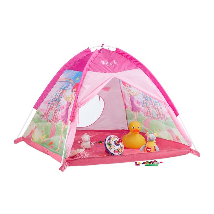 Relaxdays Tente enfant intérieur fille tente de jeu Fée extérieur
