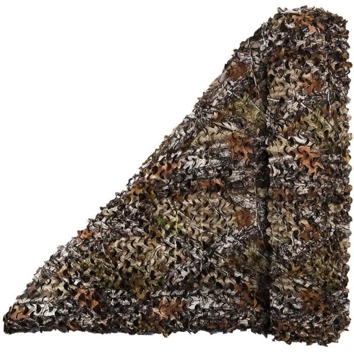 Filet Camouflage 2x3m Pour Chasse Ou Jardin - Couverture Feuillage Et Bois - Polyester/nylon