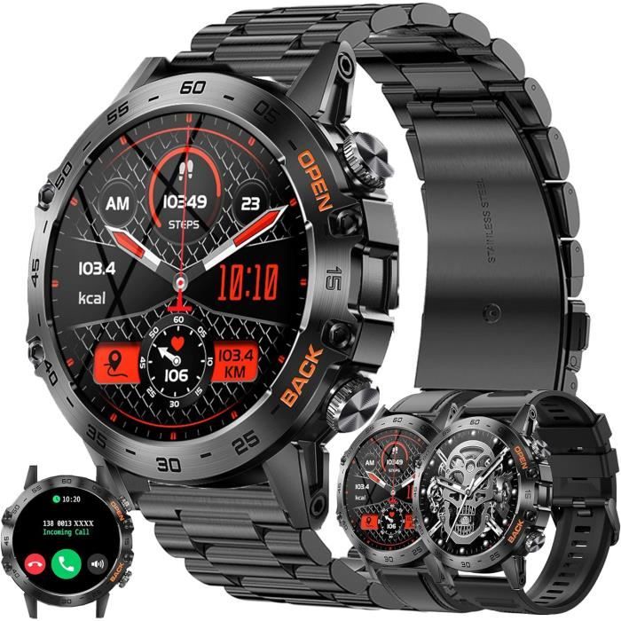 Montre connectée 44mm - Smart Watch Noir