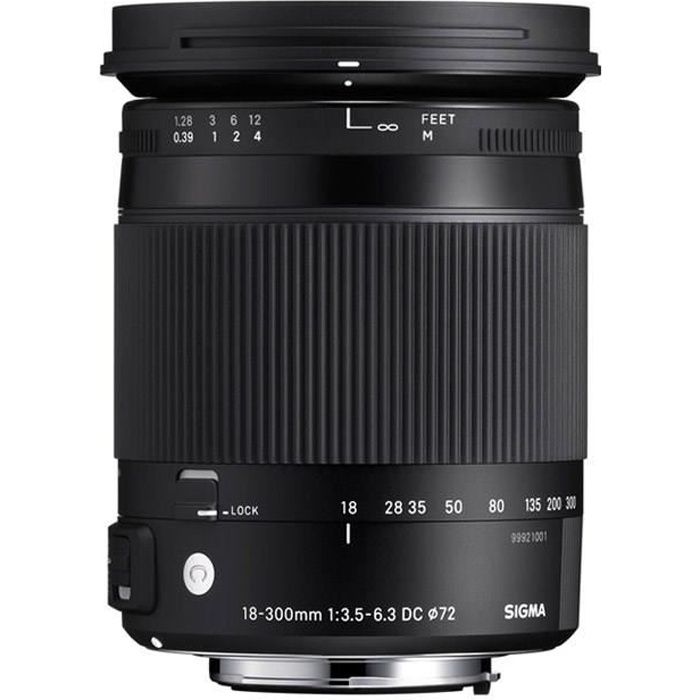 Objectif SIGMA 18-300mm F3.5-6.3 DC MACRO HSM OS Contemporary pour CANON