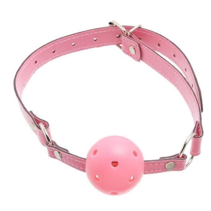 Masque Boule Ball Gag KINK Avec Serrure Réglable 42-60 Cm - Fétichisme/bondage - Neuf