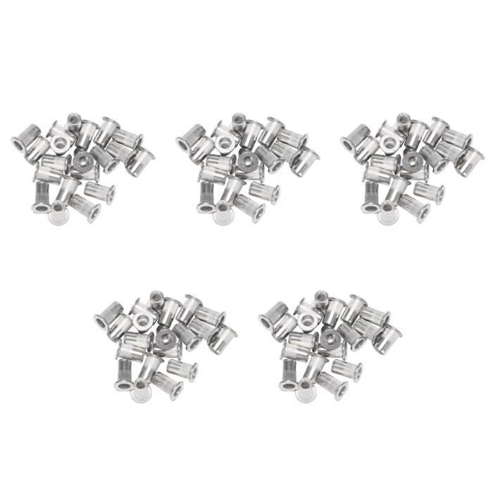 Lot De 10 écrous En Aluminium M5 - Filetage M5x0.8 - Couleur Argent - Marque Pro-Bolt - Neuf
