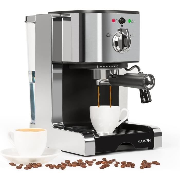 Machine à Expresso JIATZOCN Rétro - 20 Bars - 1,5L - Argenté - Neuve