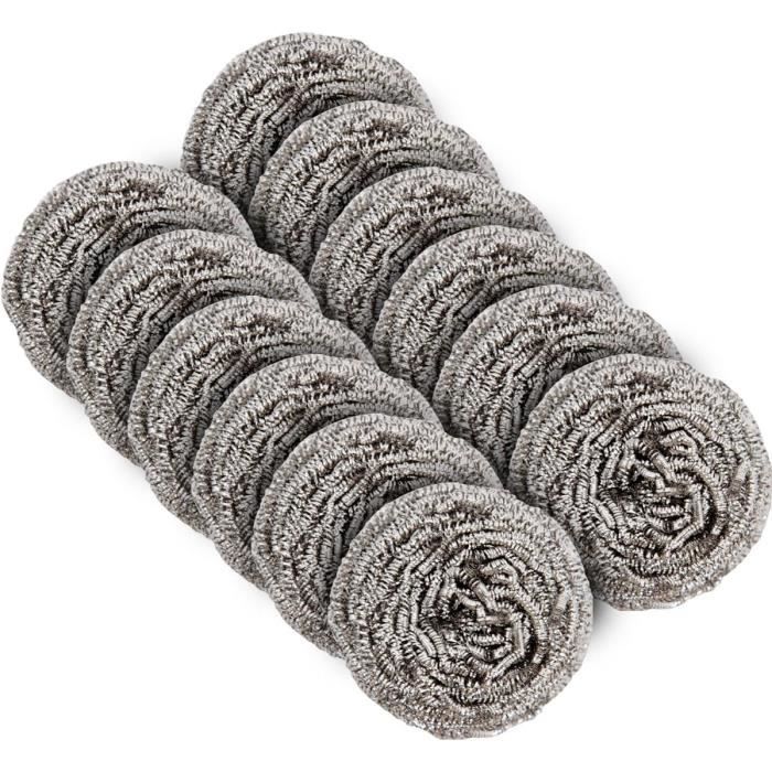 Eponge En Acier Inoxydable - Nettoyage Casseroles Sans Rayure - Sans Détergent