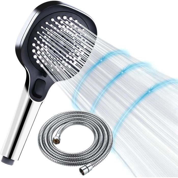 AiQInu – Pommeau De Douche Anti-calcaire En Acier Inox – Effet Pluie, Haute Pression Et économie D'eau – 20 Cm, Pour Salle De Bain - 10