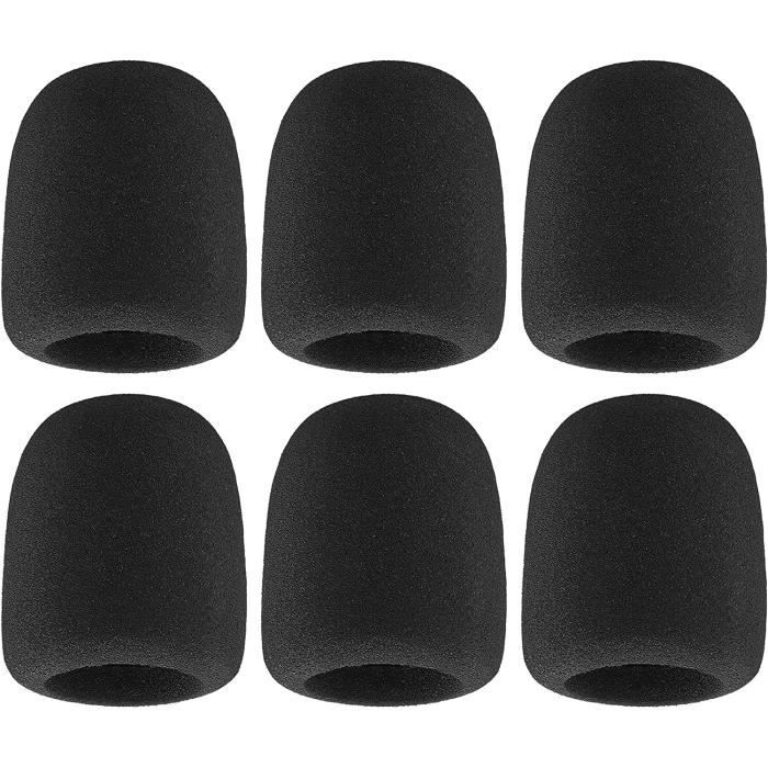 Lot De 6 Housses De Protection En Mousse Pour Micro - Blanc - Pour Micro Type Boule (SM58 Et Similaires)