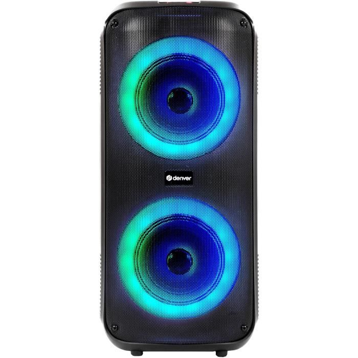 Enceinte Bluetooth Portable 24W Avec Lumières RGB - Étanche IPX6 - 12h Autonomie - Micro Intégré - Pour Vélo, Plage, Extérieur - 8