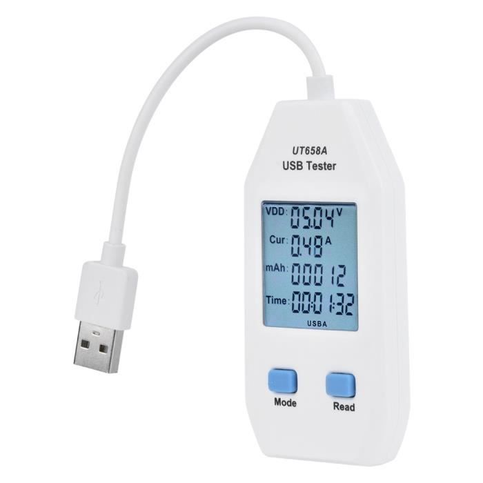 VBESTLIFE Testeur USB UNI-T LCD USB Testeur Détecteur Voltmètre Ampèremètre Testeur de capacité