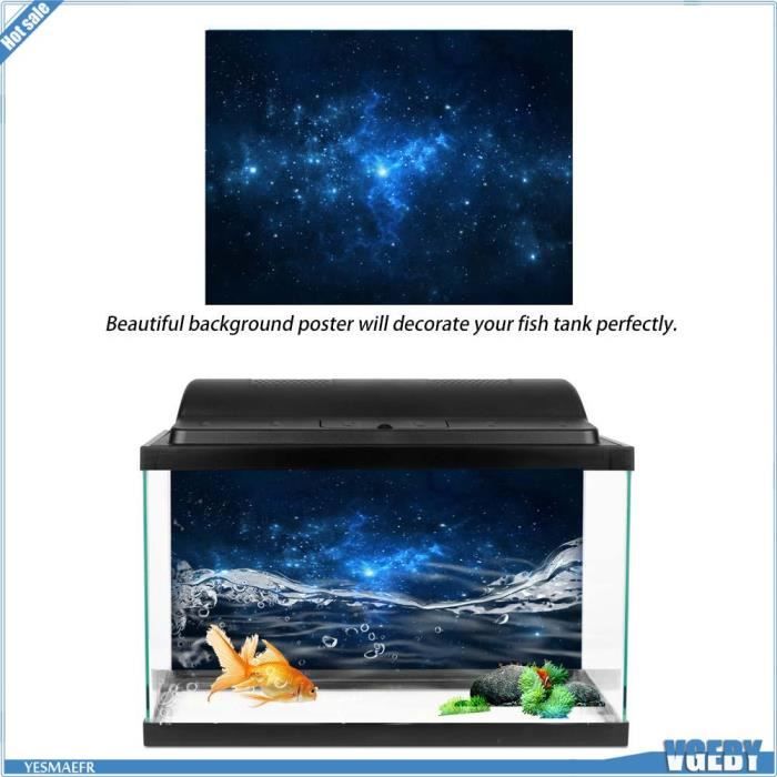 Meilleurs prix pour VGEBY Affiche d'aquarium PVC adhésif étoile poussière Aquarium Aquarium fond affiche toile de fond décoration animalerie aquarium