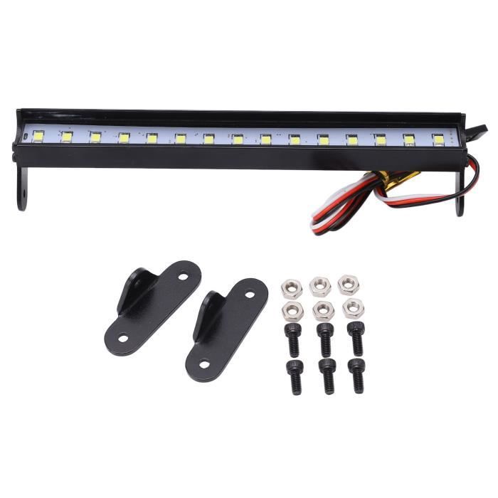 1/10 Scale INJORA - Phares LED Carrés Pour RC Crawler 1:10 - Compatible Axial TRX4, TRX6, SCX10 - 4 Pièces Accessoire RC Lumière