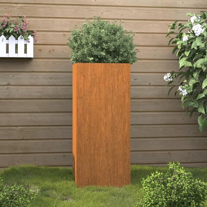 vidaXL Jardinière 32x27 5x75 cm acier corten 821553