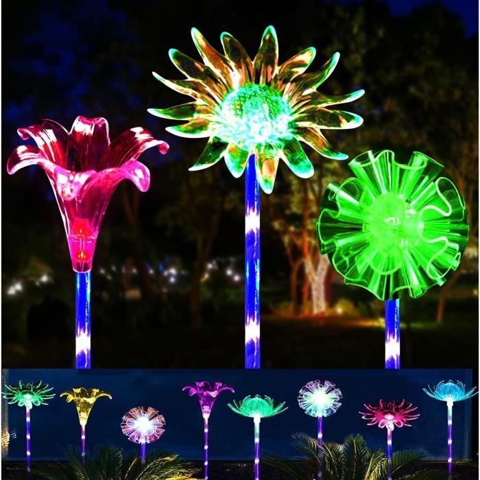 Lampe Solaire Fleur Pour Jardin